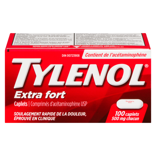 TYLENOL Extra Strength 500 mg EZTabs, 100 Tablets