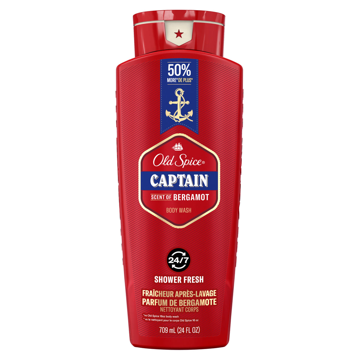 Old Spice Red Collection Captain Body Wash, 709 mL