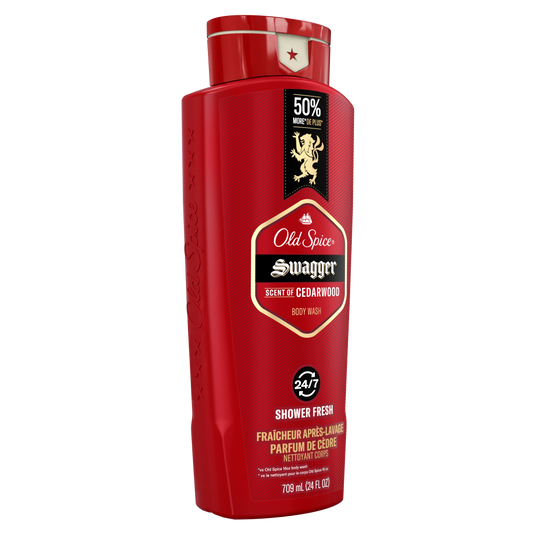 Old Spice Swagger Body Wash, Lime & Cedarwood Scent, 709 mL