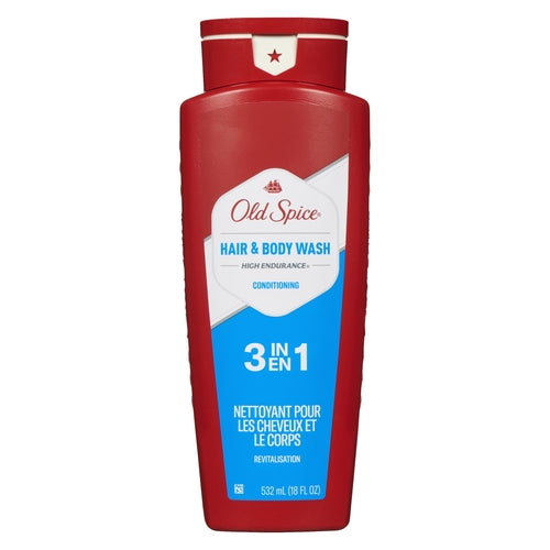Old Spice High Endurance 3-in-1 Conditioning Hair & Body Wash, 532 mL