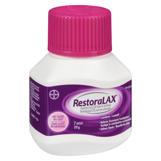 RestoraLAX Powder Laxative, 7 Doses, 119 g