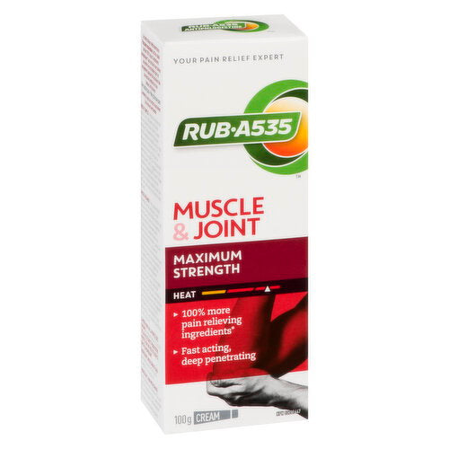 Rub A535 Muscle & Joint Maximum Strength Heat Cream, 100 g