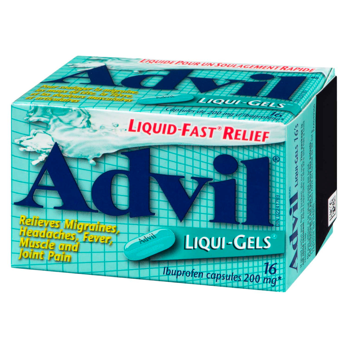 Advil Liqui-Gels Ibuprofen 200 mg Capsules, 16 Count