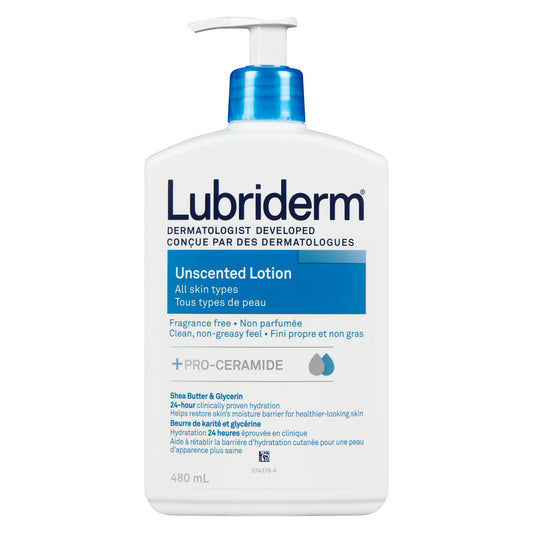 Lubriderm Unscented Lotion, 480 mL