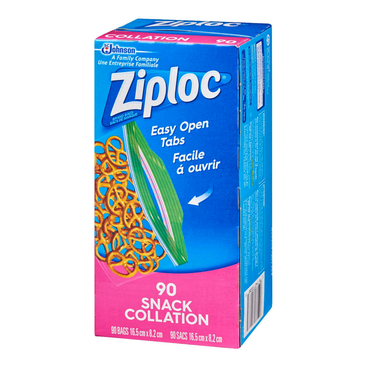 Ziploc Snack Bags, 90 Count
