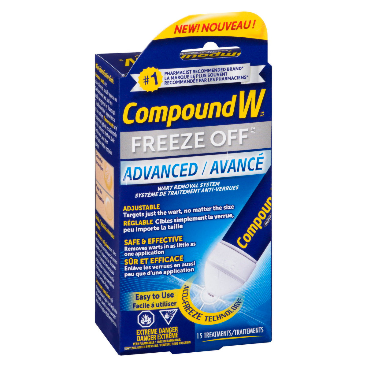 Compound W Freeze Off Advanced Wart Removal System, 15 Treatments