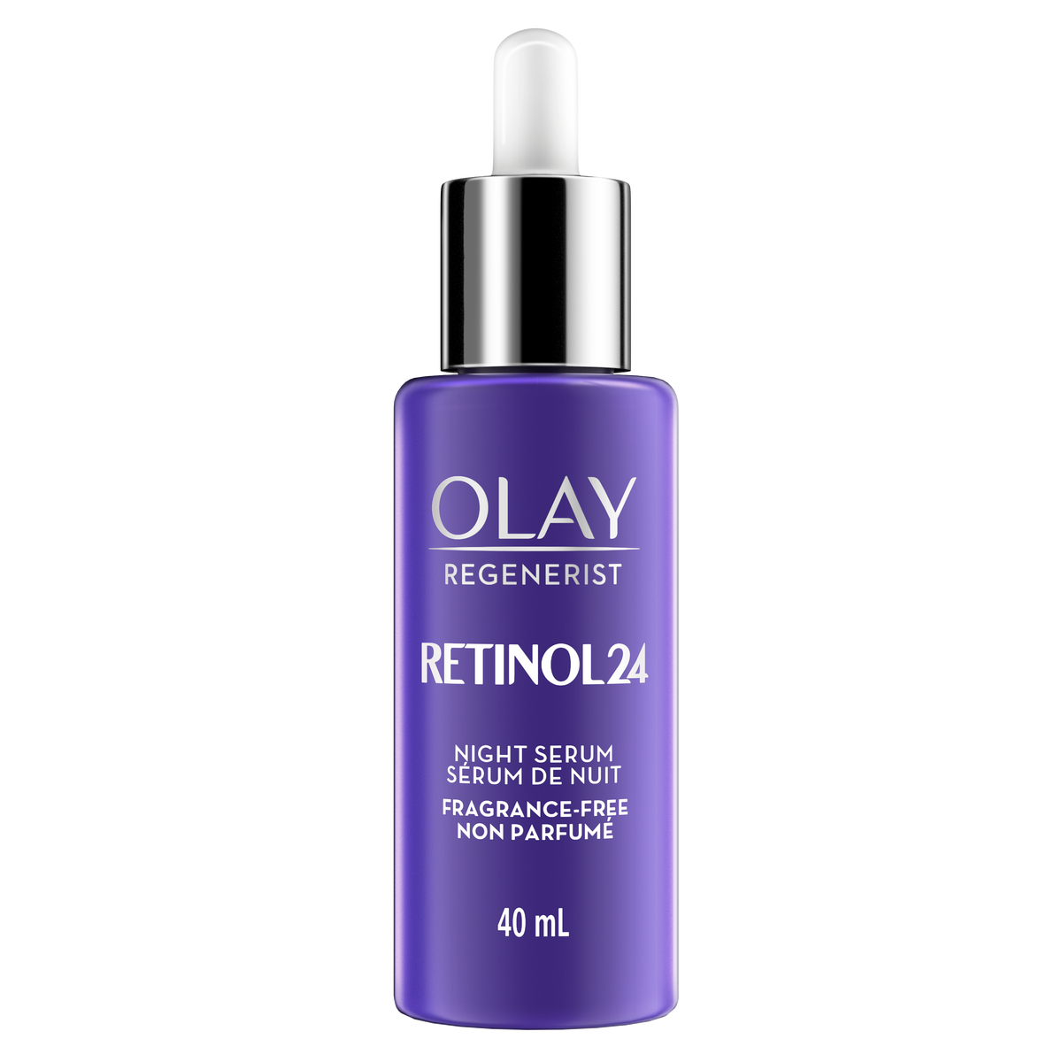 Olay Regenerist Retinol 24 Night Facial Serum, Fragrance-Free, 40 mL