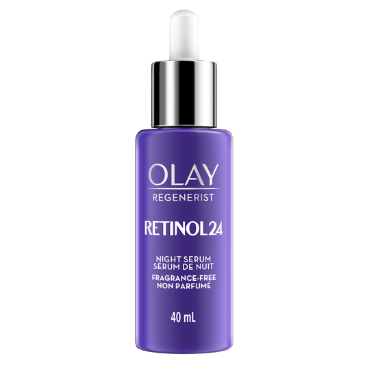 Olay Regenerist Retinol 24 Night Facial Serum, Fragrance-Free, 40 mL