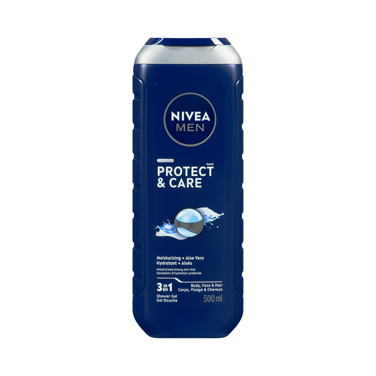 NIVEA MEN Protect & Care 3-in-1 Shower Gel with Aloe Vera, 500 mL