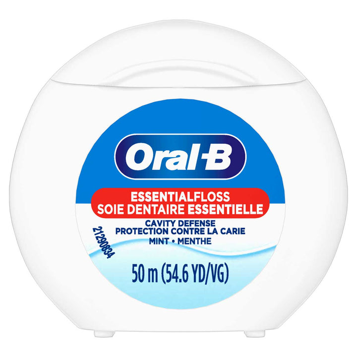 Oral-B Essential Cavity Defense Mint Dental Floss, 50 m