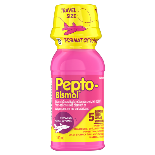 Pepto-Bismol Original Liquid Travel Size 17.6 mg/mL 100 mL