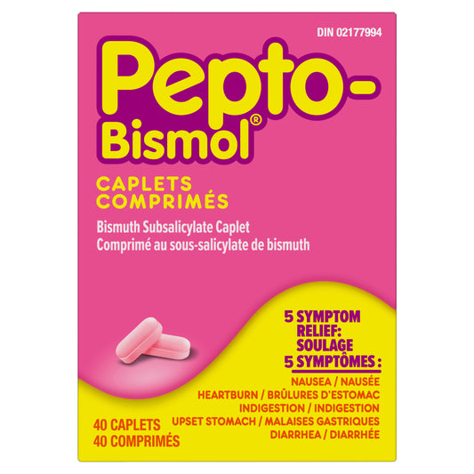 Pepto Bismol Original Caplets 262 mg, 40 Caplets