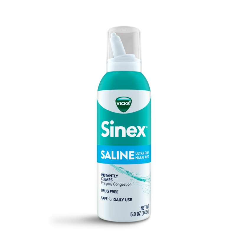 Vicks Sinex Pure Saline Nasal Spray, 140 mL