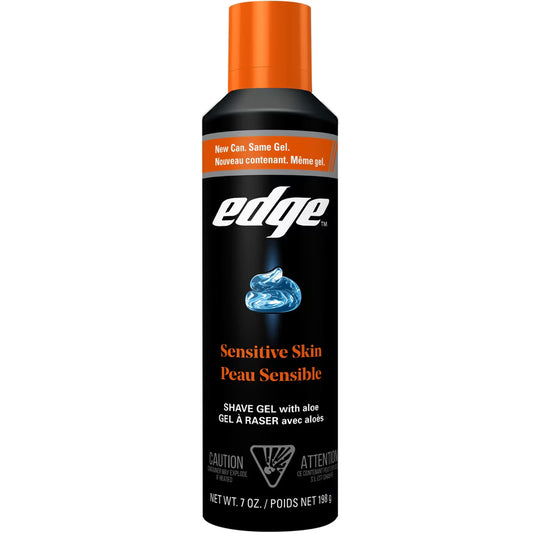 Edge Advanced Sensitive Skin Shave Gel with Aloe, 198 g