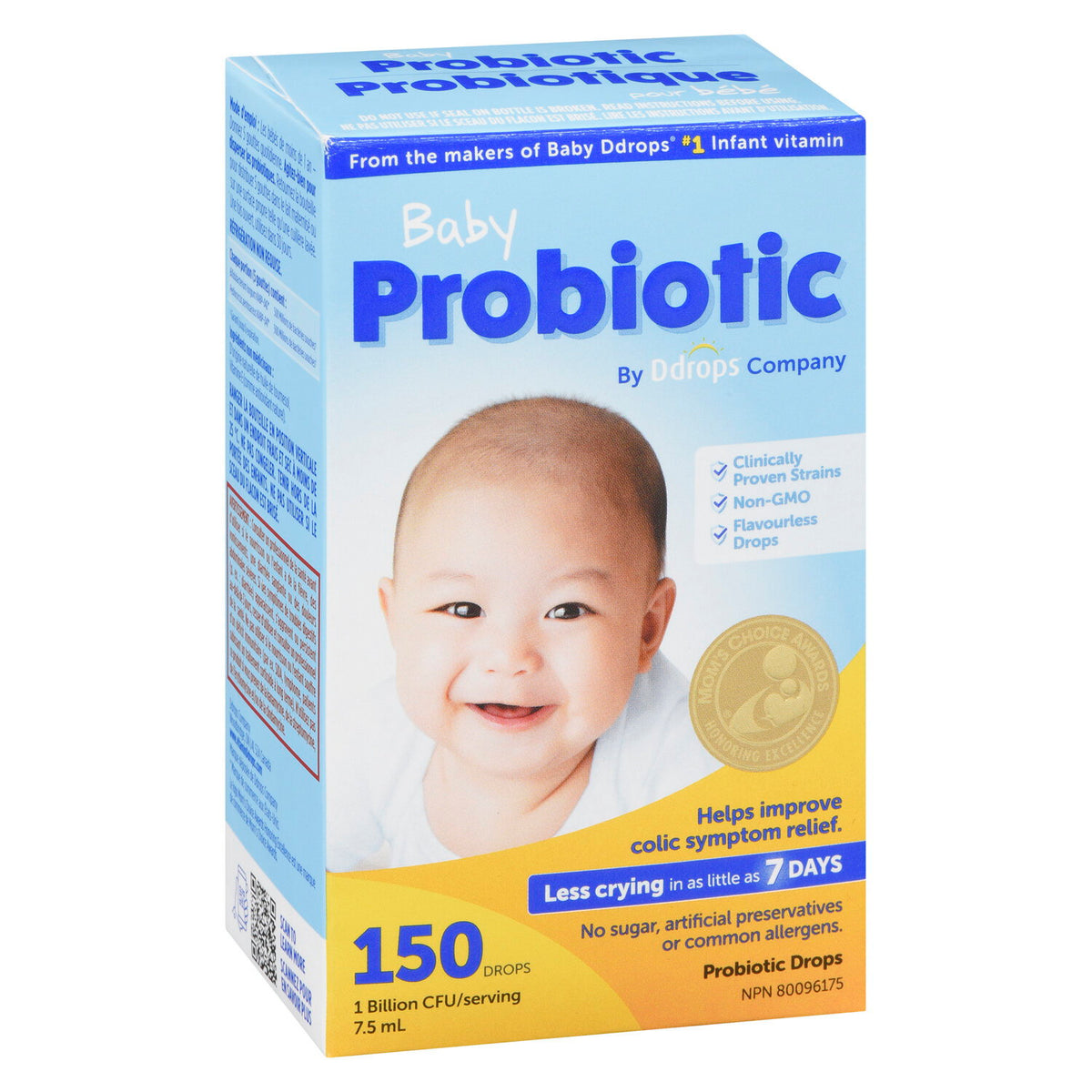 Ddrops Baby Probiotic Drops, 150 Drops (7.5 mL)