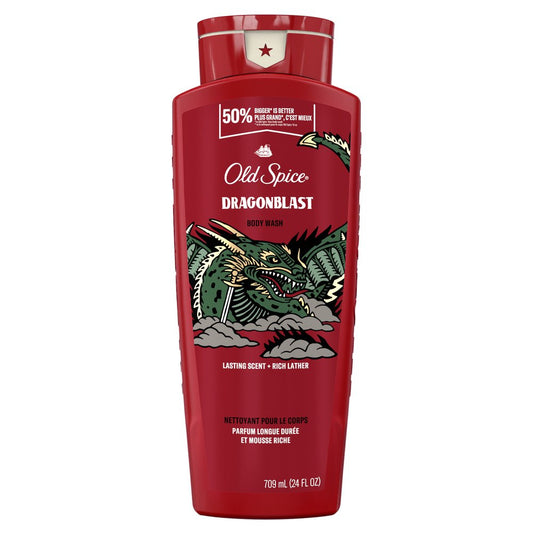 Old Spice Wild Collection Dragonblast Body Wash, 709 mL