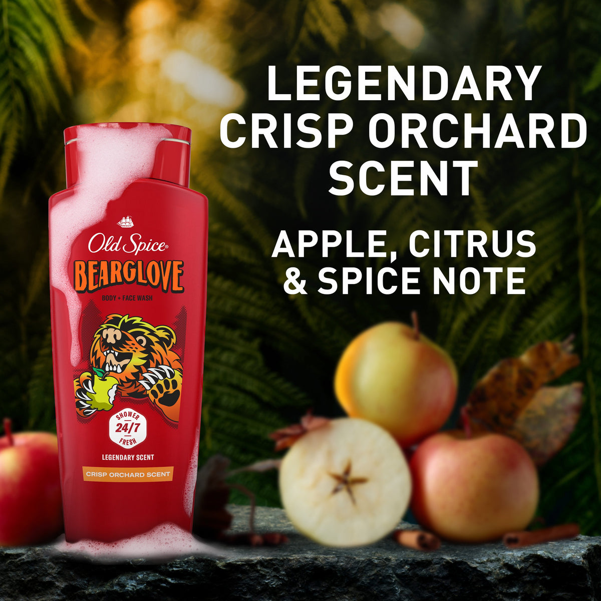 Old Spice Bearglove Crisp Orchard Body Wash, 709 mL