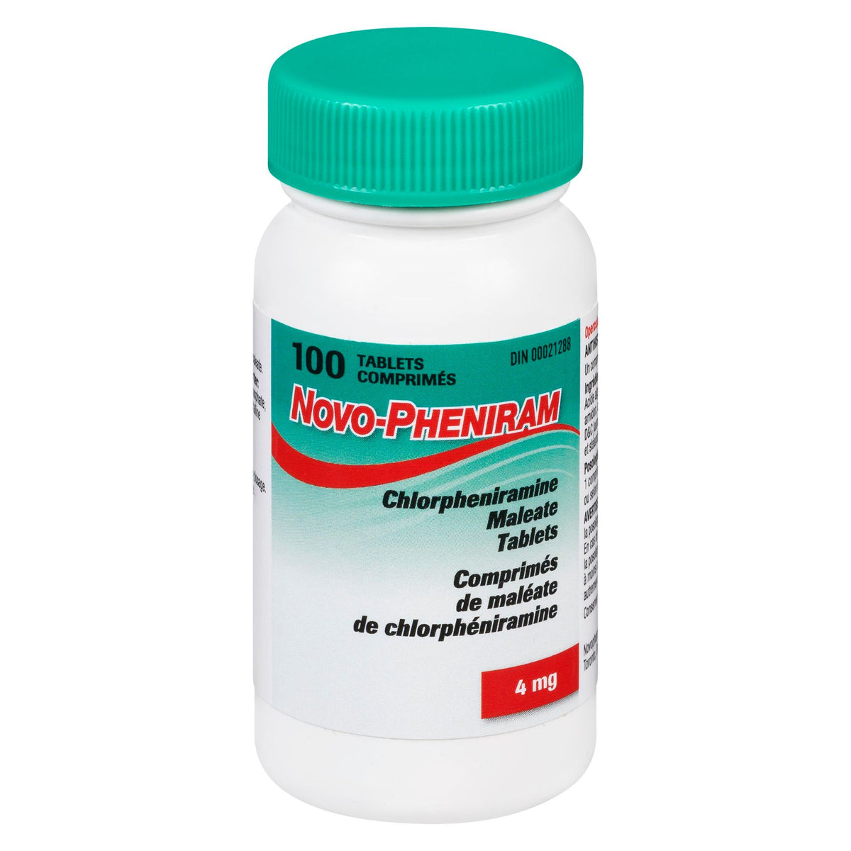 Teva Pheniram Chlorpheniramine Maleate 4 mg Tablets, 100 Tablets
