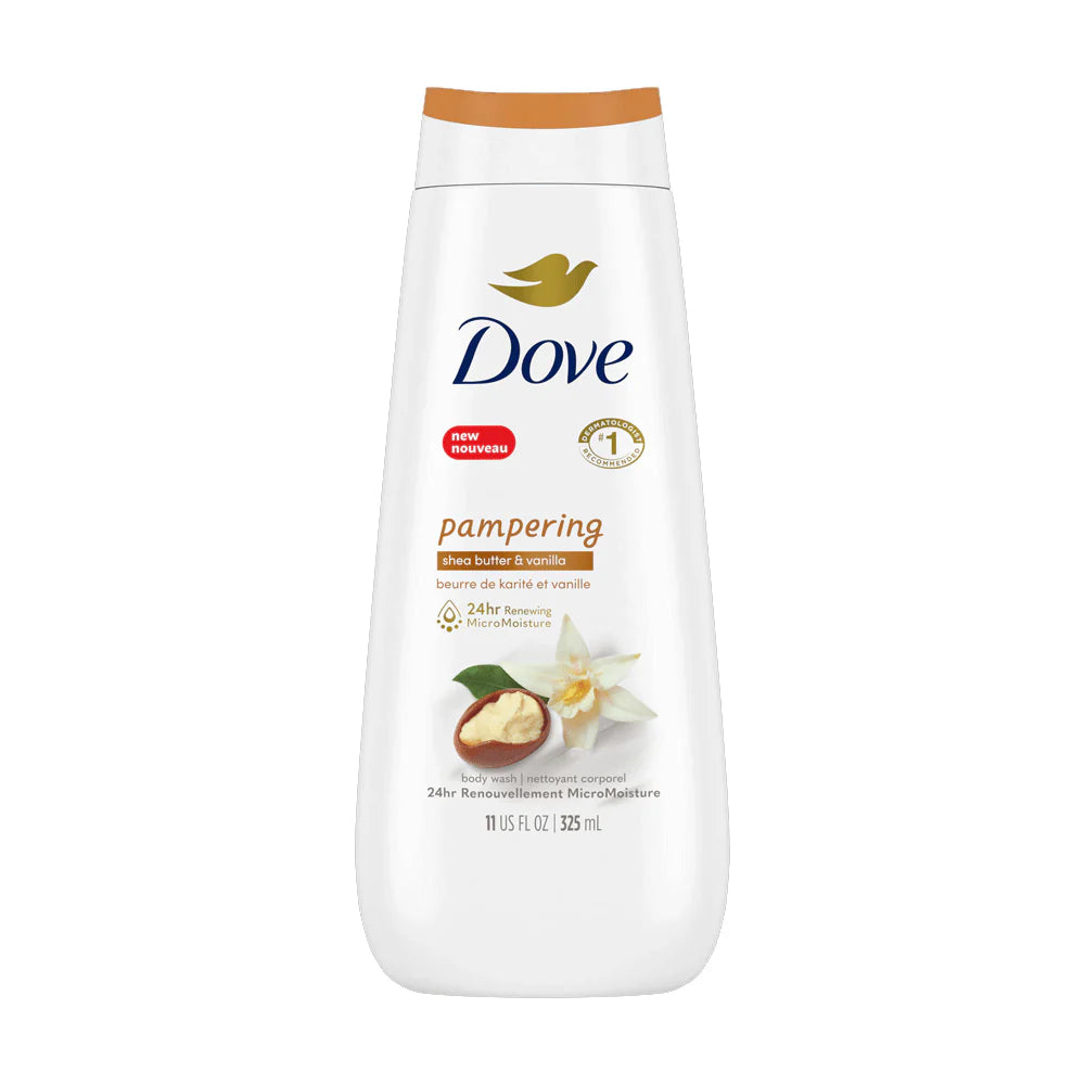 Dove Pampering Shea Butter & Warm Vanilla Body Wash, 325 mL