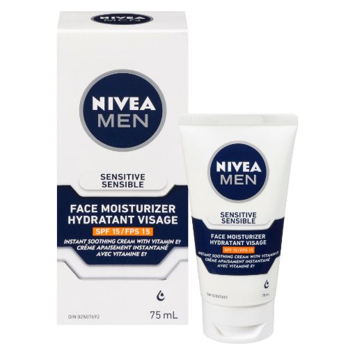 NIVEA MEN Sensitive Face Moisturizer SPF 15 - 75 mL
