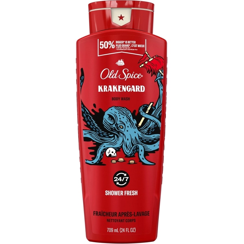 Old Spice Krakengard Body Wash for Men, Long-Lasting Lather, 709 mL