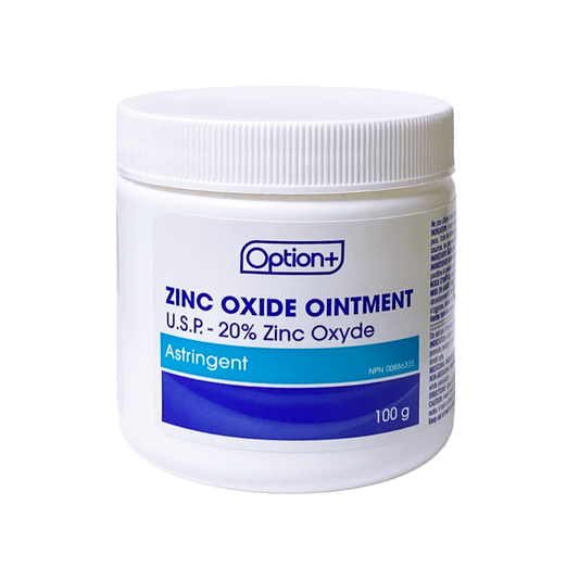 Option+ Zinc Oxide Ointment USP 20% - 100 g