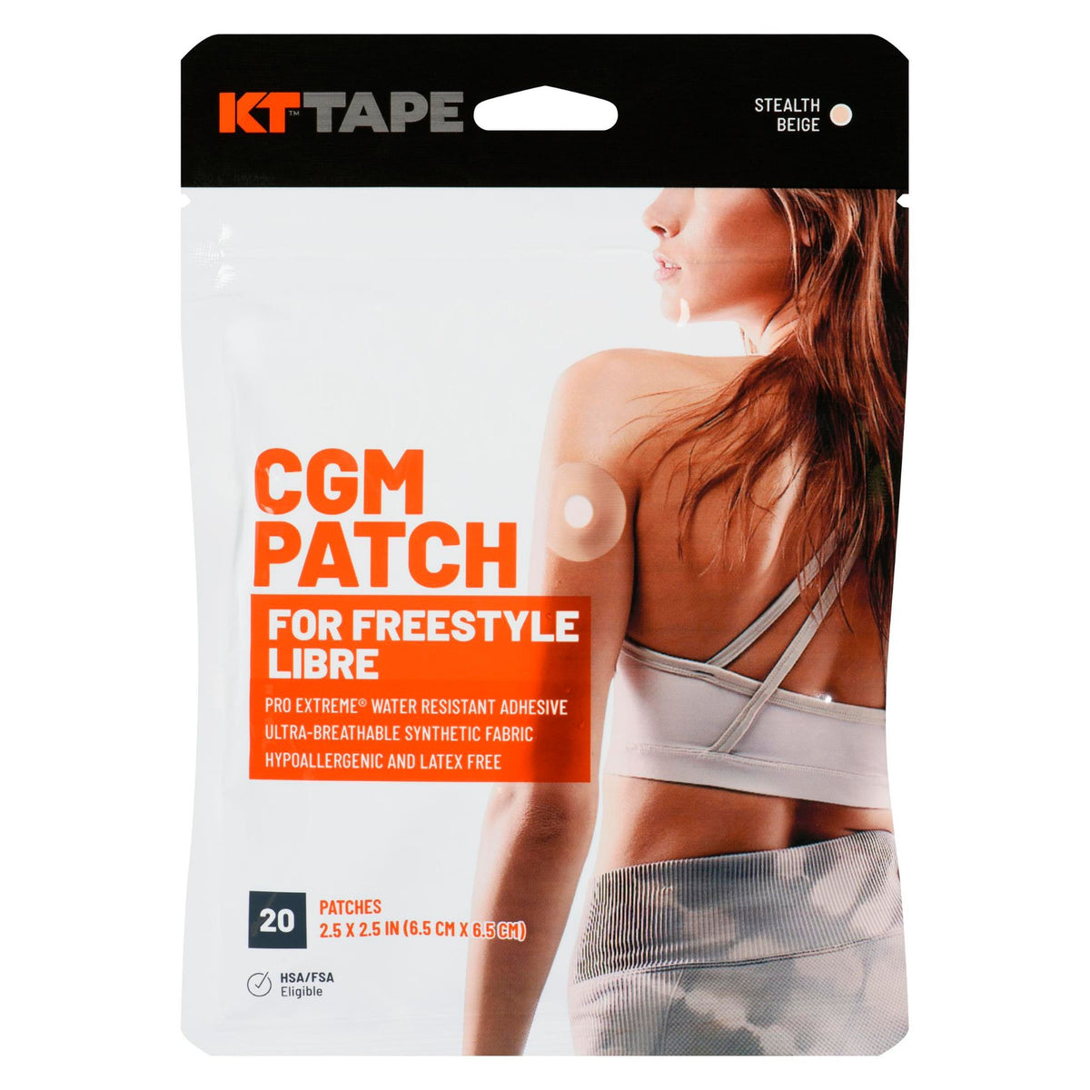 KT Tape CGM Patch for FreeStyle Libre 2, 20 Patches