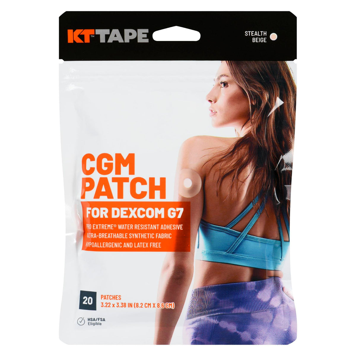KT Tape CGM Patch for Dexcom G7, 20 Patches