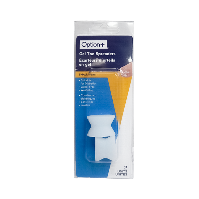 Option+ Gel Toe Spreaders, Small/Medium, 2 Count