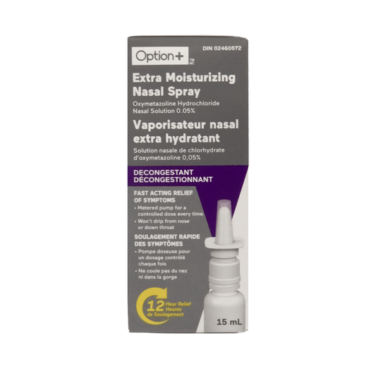 Option+ Extra Moisturizing Nasal Spray with Metered Pump, 15 mL