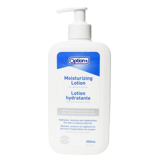 Option+ Moisturizing Lotion for Normal to Dry Skin, 355 mL