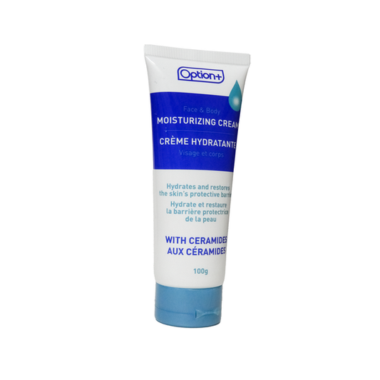 Option+ Face & Body Moisturizing Cream with Ceramides, 100 g