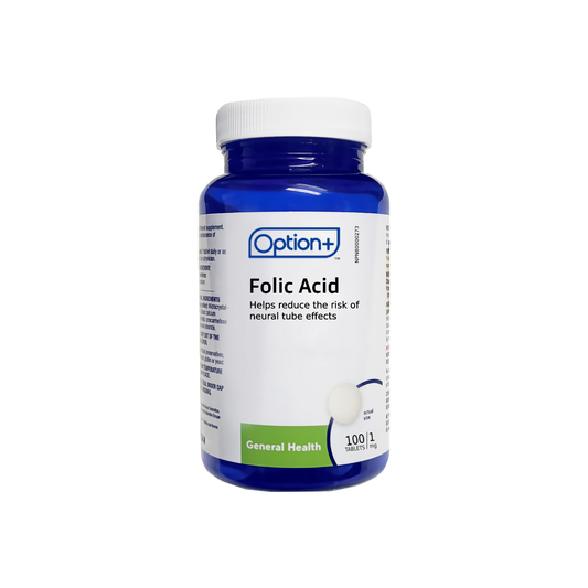 Option+ Folic Acid 1 mg Tablets, 100 Count