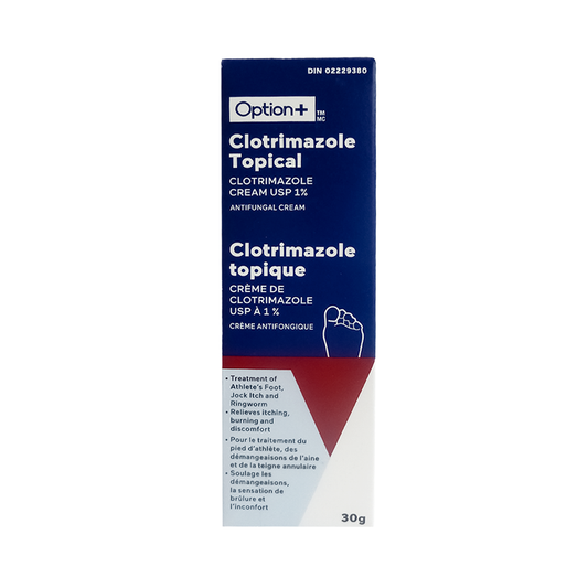 Option+ Clotrimazole 1% Topical Cream, 30 g
