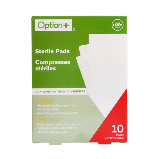 Option+ Sterile Pads, 3 x 4 in, 10 Count