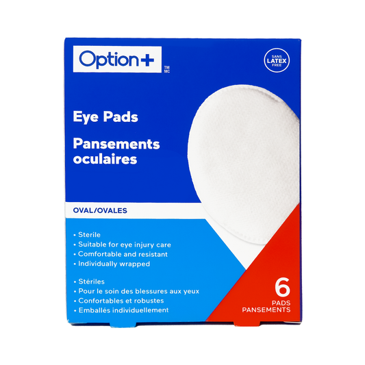 Option+ Oval Eye Pads, 8 cm x 6 cm, 6 Pads