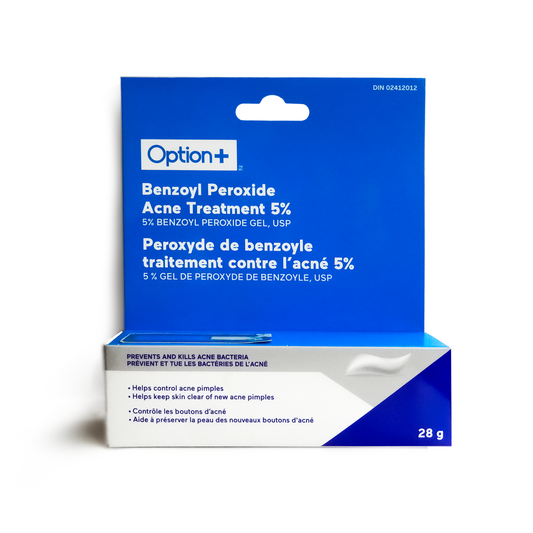 Option+ Benzoyl Peroxide Acne Treatment Gel 5% - 28 g