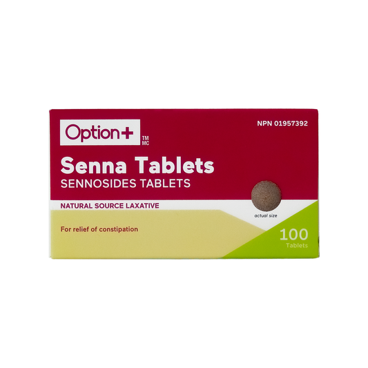 Option+ Senna 8.6 mg Tablets, 100 Tablets