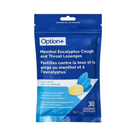 Option+ Menthol Cough Lozenges, 30 Lozenges