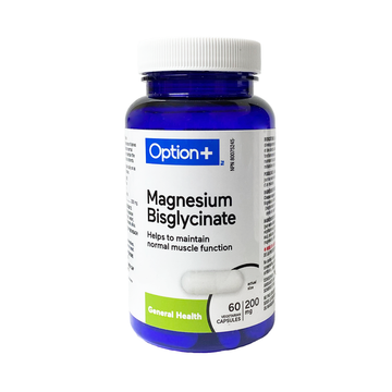 Option+ Magnesium Bisglycinate 200 mg, 60 Capsules