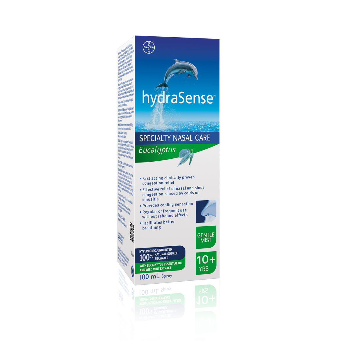 HydraSense Nighttime Congestion Eucalyptus Nasal Spray, 100 mL