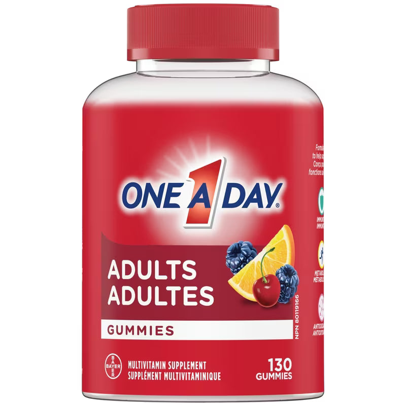 One A Day Adult Multivitamin Gummies, 130 Gummies