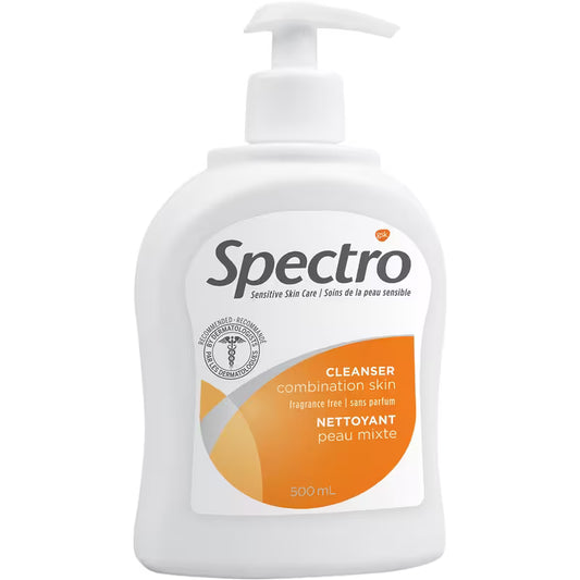 Spectro Fragrance-Free Facial Cleanser for Combination Skin, 500 mL