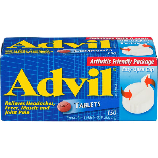 Advil Regular Strength Ibuprofen Tablets, 200 mg, 150 Tablets
