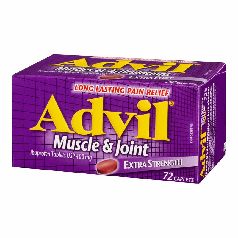 Advil Muscle & Joint Extra Strength Caplets, 400 mg, 72 Caplets