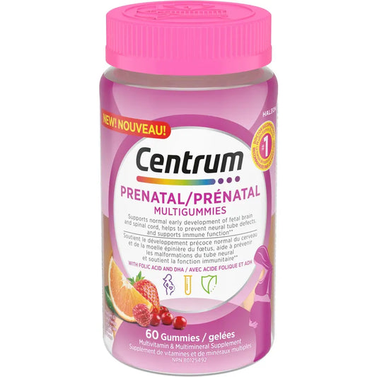 Centrum Prenatal MultiGummies with DHA & Folic Acid, 60 Gummies