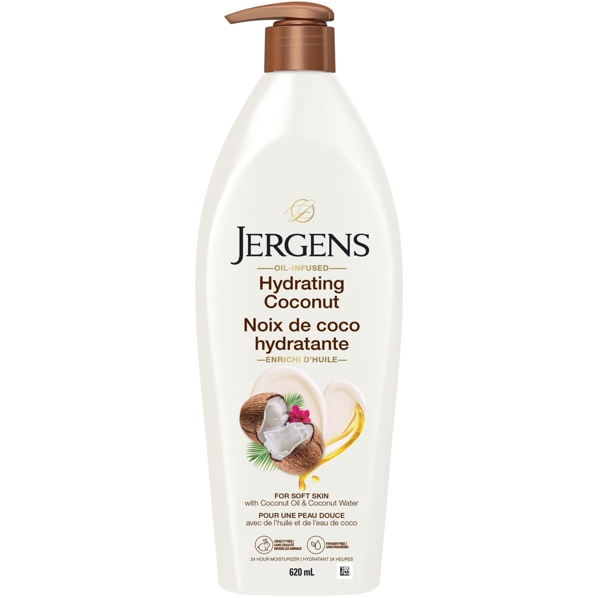 Jergens Hydrating Coconut Moisturizer, 620 mL
