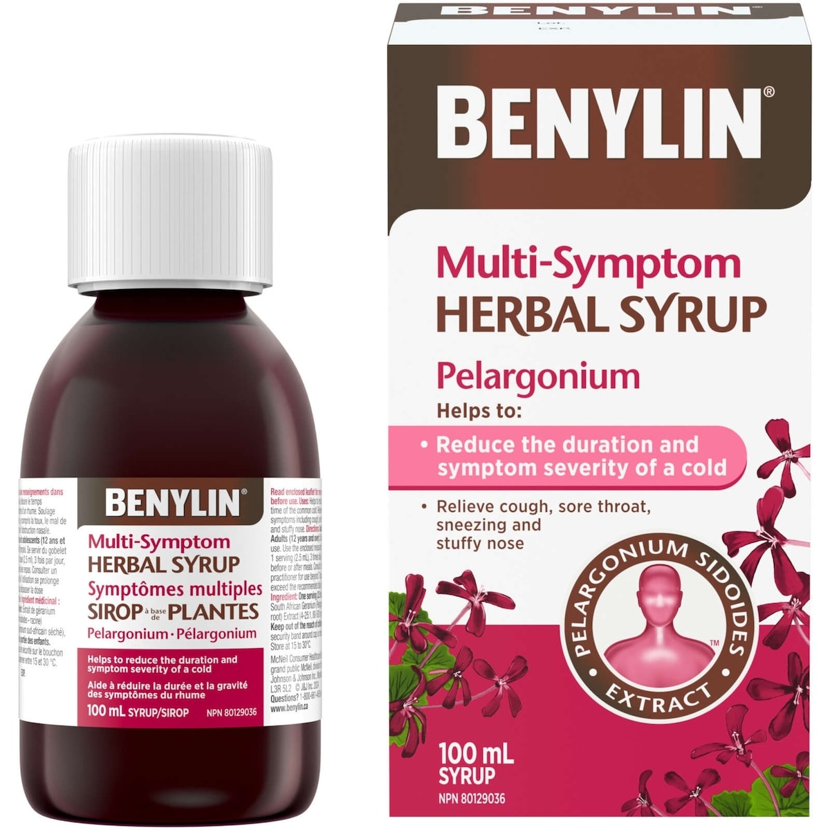Benylin Pelargonium Multi-Symptom Herbal Syrup 100 mL