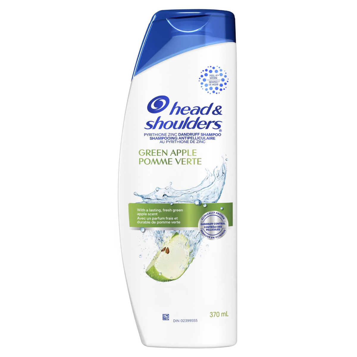 Head & Shoulders Green Apple Anti-Dandruff Shampoo, Itchy Scalp Care, 370 mL