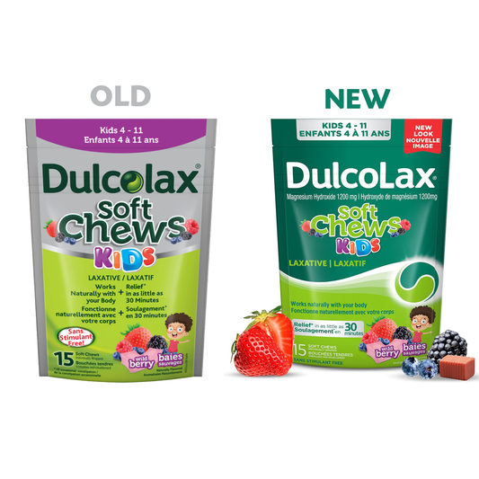 DulcoLax Soft Chews Kids Wild Berry 1200 mg, 15 Soft Chews